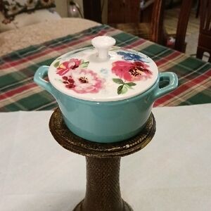 Floral Ceramic Mini Casserole Dish